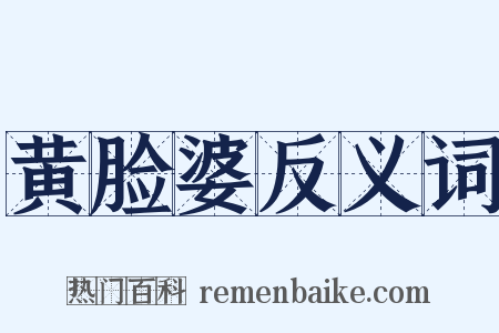 黄脸婆反义词是什么意思的图片